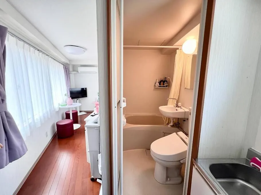 Apartmán 要町3階駅10秒出張や長期滞在にもおすすめ池袋駅から1駅可愛いピンクのお部屋 Prefektura Tokio 0*,  Japonsko